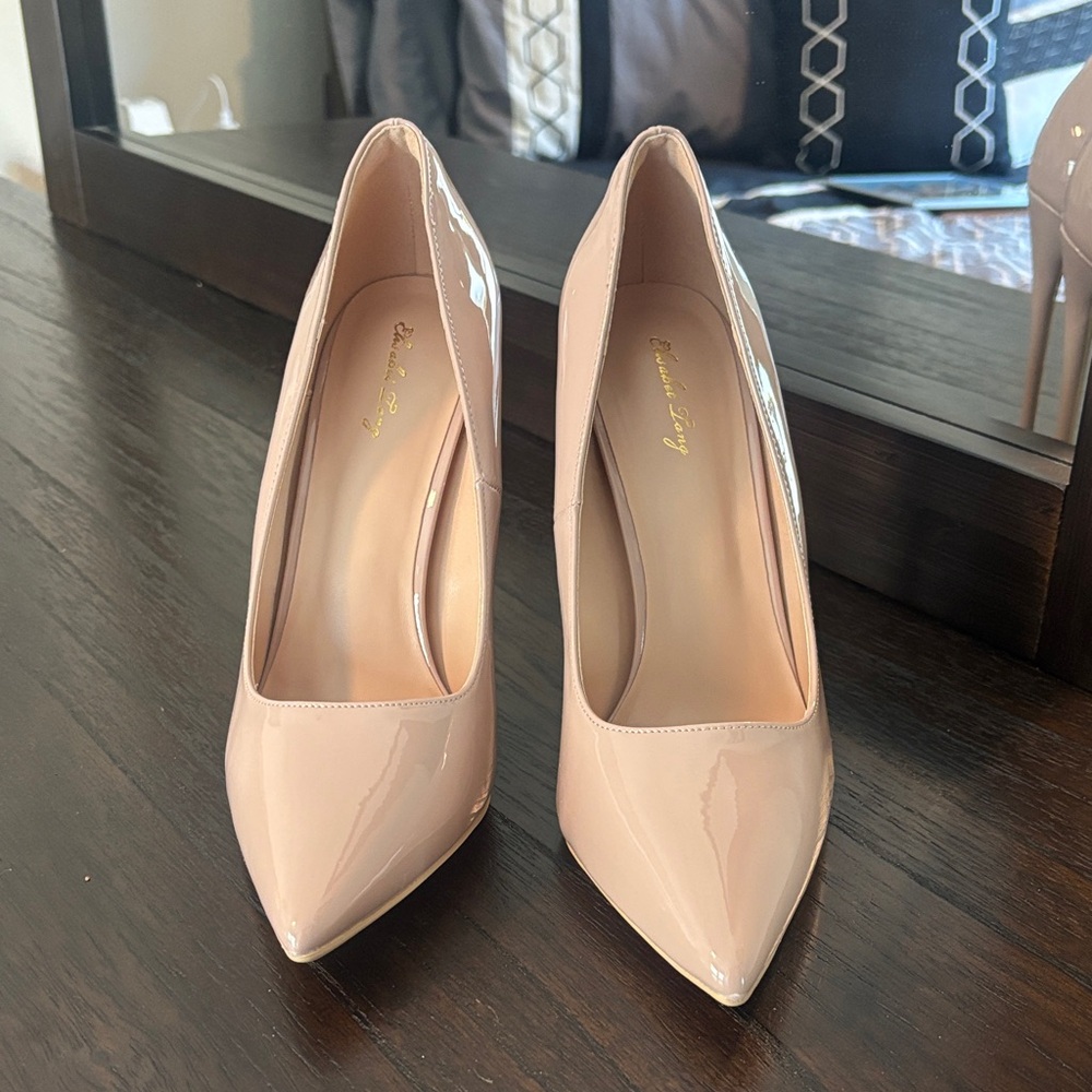 Nude High Heels, Women’s Pointed Toe Stilettos, Sexy Party Shoes Size 9.5